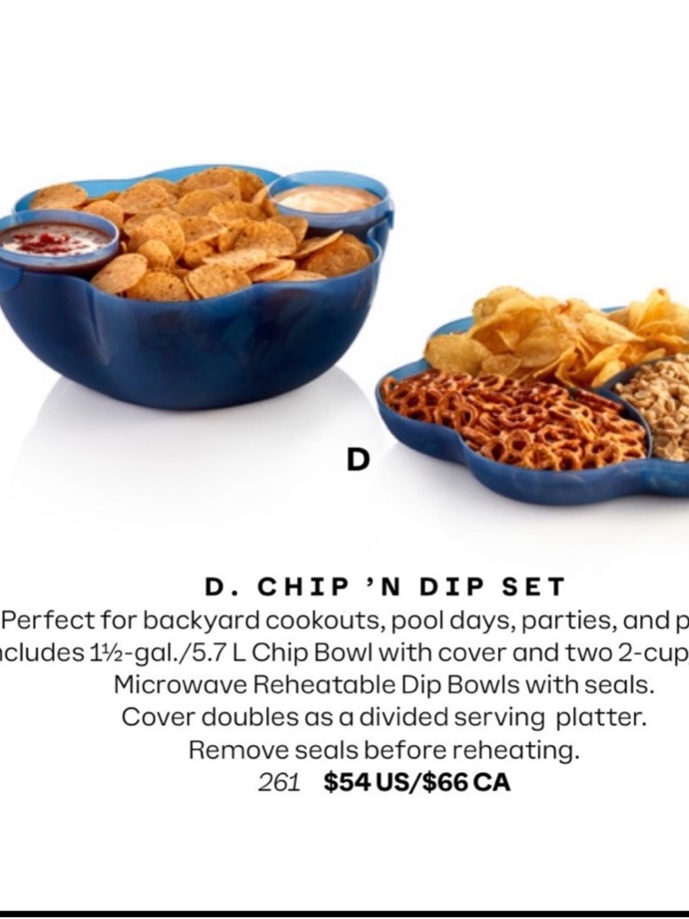 Tupperware Chip n Dip Set - Picture 3 of 4
